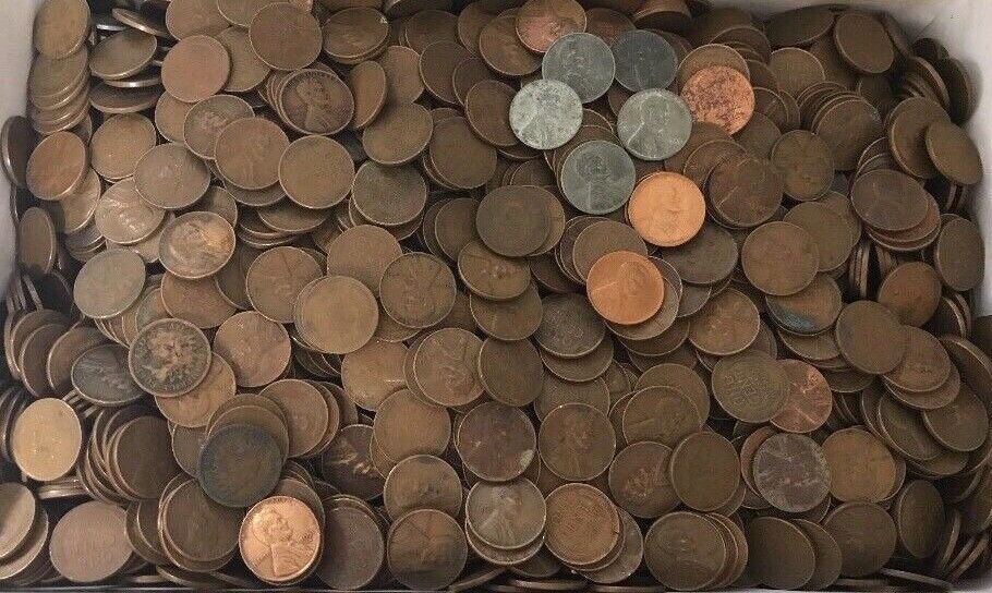 5,000 Unsearch Pennies 60-2,000 Yrs Old Free Large Cent & Roman Penny in ea lot