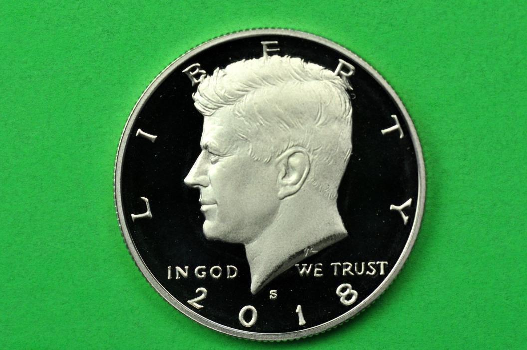 2018-S  Deep Cameo  Kennedy Half Dollar US GEM Proof  Coin C/N Clad
