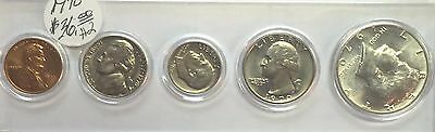 1970 BIRTH YEAR SET - KENNEDY HALF (5 COINS) REALLY NICE OLD COINS #2