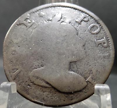 1760 Voce Populi Colonial Copper Coin 1/2 Penny VERY SCARCE