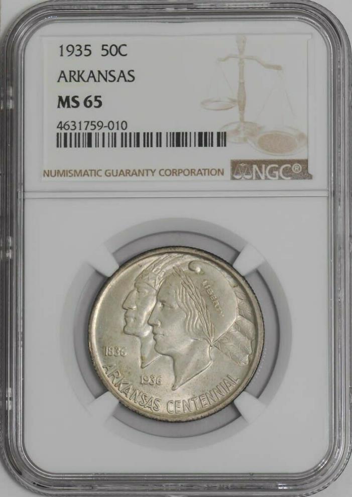 1935 Arkansas 50c #939680-1 MS65 NGC