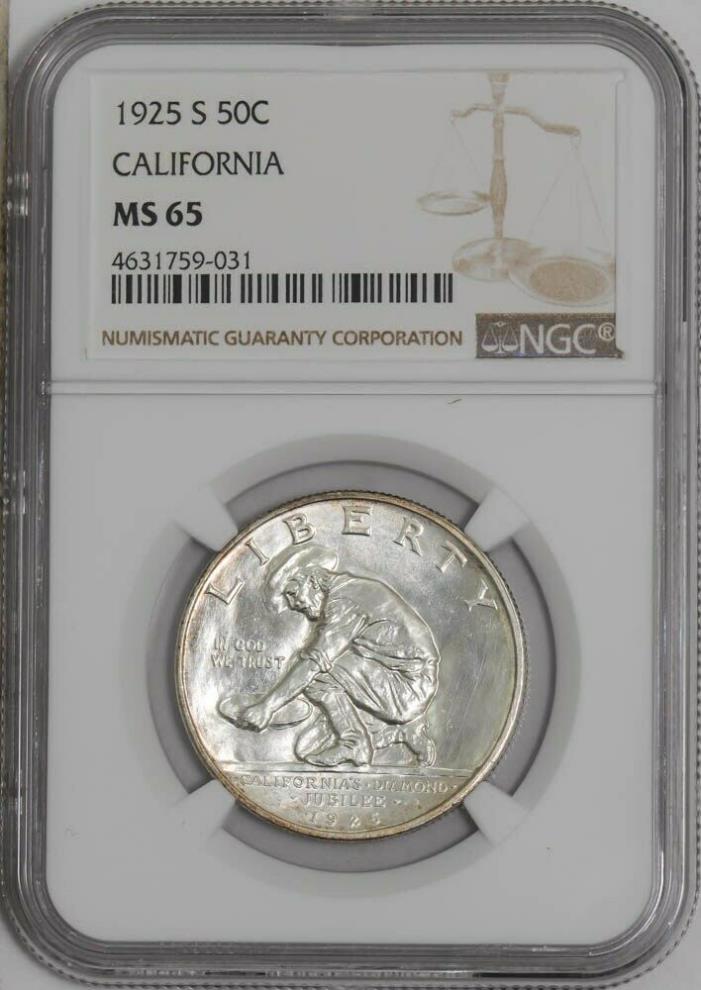 1925-S California 50c #939680-11 MS65 NGC