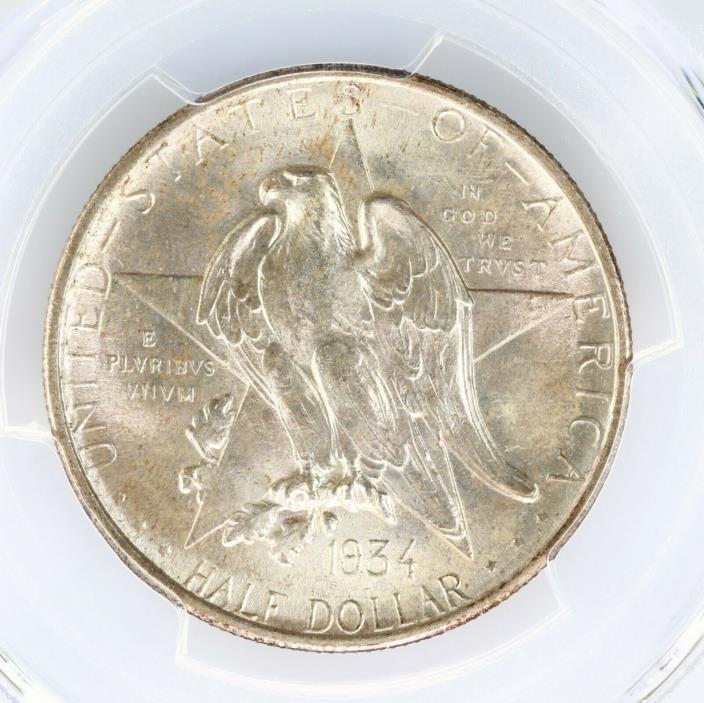 1934 Texas 50C PCGS CAC Certified MS66 Premium Quality US Silver Commem Coin