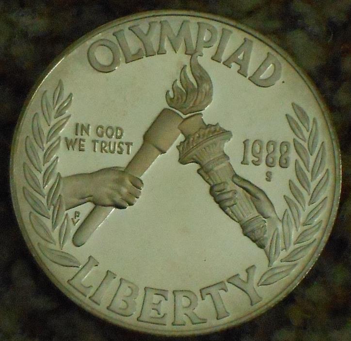 1988-S Olympic Commemorative Silver Dollar.