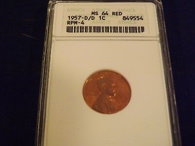 1957  1C       D/D               ANACS   MS 64  RED