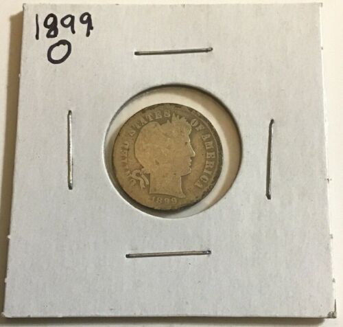 1899 O Barber Dime Free Shipping As Pictured 90% Silver