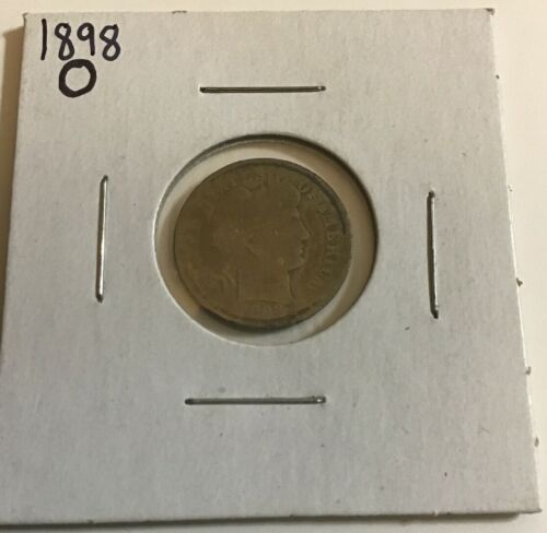 1898 O Barber Dime As Pictured Free Shipping