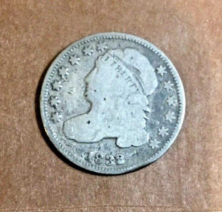 1832 Capped Bust Silver Dime F