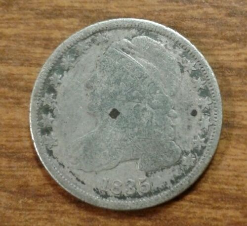1835 CAPPED BUST SILVER DIME 10C