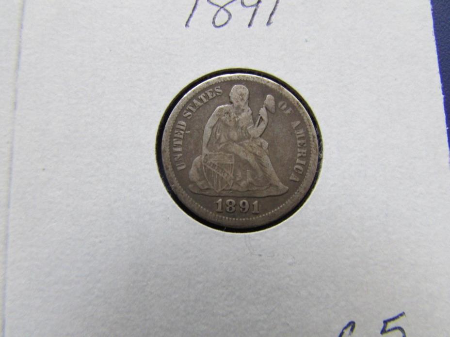 1891 10C Seated Liberty Dime