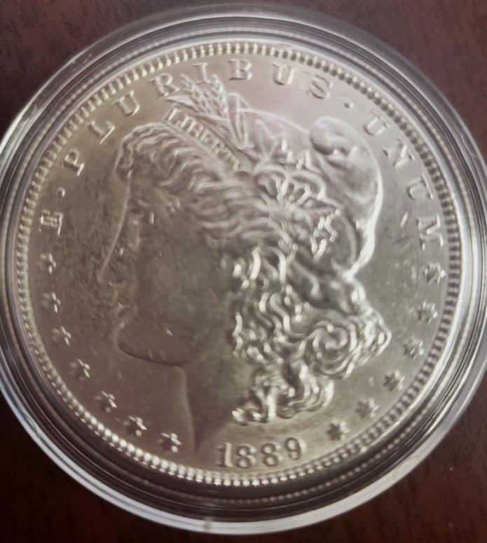 1889 P MORGAN SILVER DOLLAR   GEM BU
