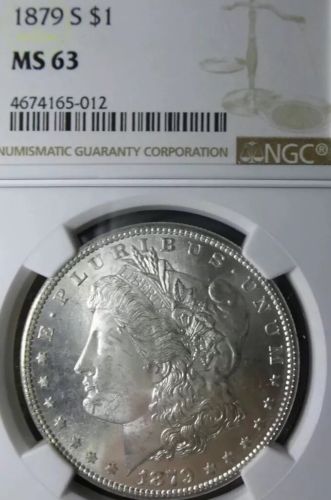 1879-S Morgan Silver Dollar Graded MS63 By NGC Beautiful Coin At  Great Price