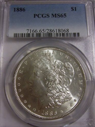 1886  Morgan Dollar PCGS MS65