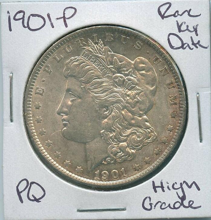 1901-P Morgan Dollar Rare Key Date US Mint Silver Coin PQ High Grade