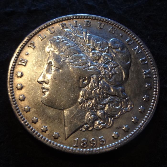 1895-O Morgan Silver Dollar - Choice XF+ details from the New Orleans mint