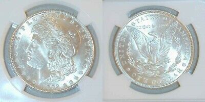 #27) 1889 Encapsulated Morgan Silver Dollar Philadelphia Mint MS 63 by NGC