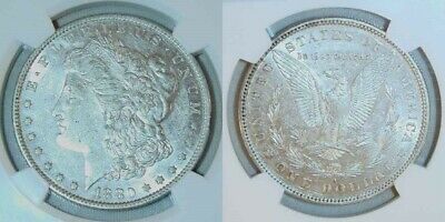 #28) 1880 O Encapsulated Morgan Silver Dollar New Orleans Mint AU 53 by NGC