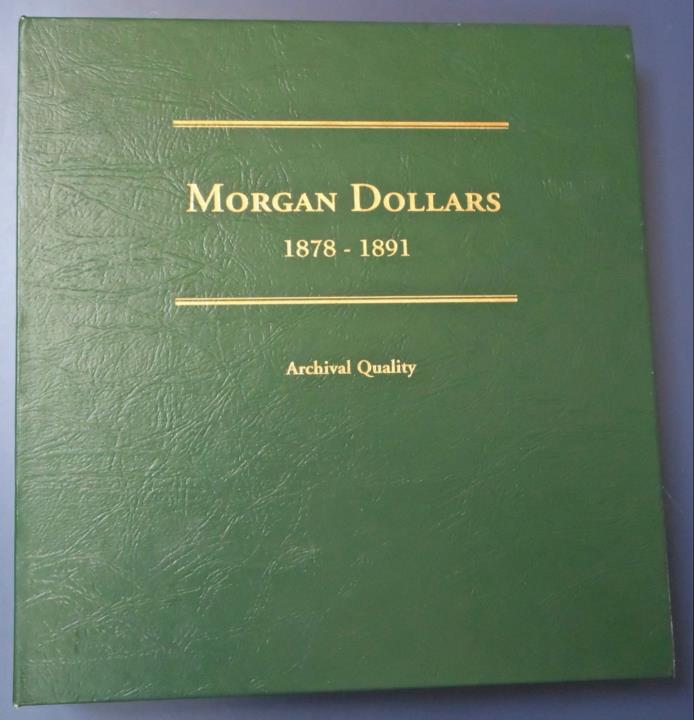 LOT of 34 Morgan Silver Dollars Set in Album 1879-1891 P O S Mints 1884-S 1886-S