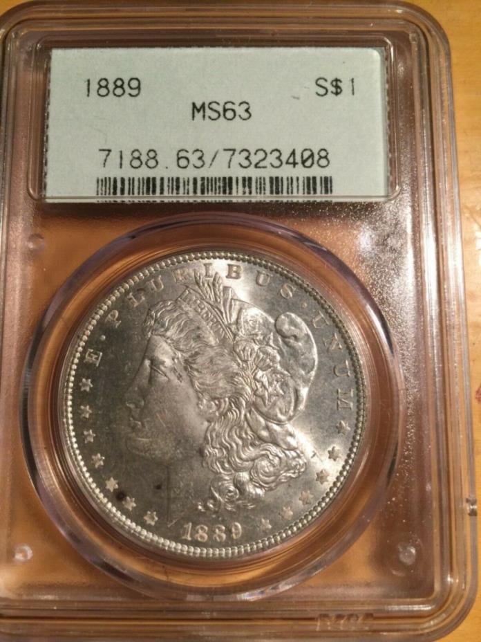 1889 Morgan Silver Dollar (MS 63) PCGS OLD HOLDER