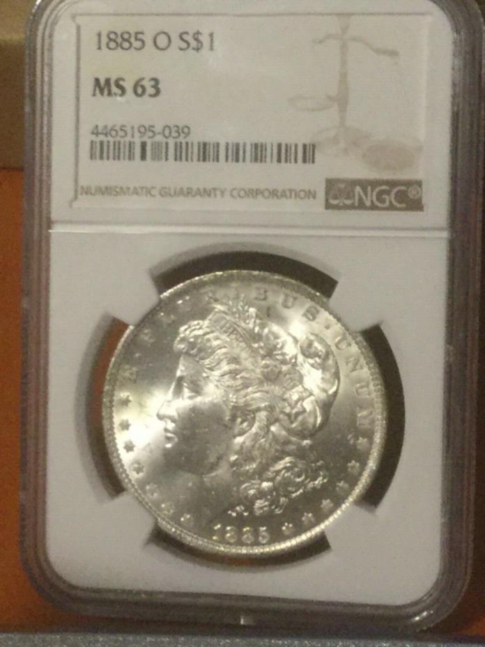 1885O-Morgan Dollar-NGC-MS63