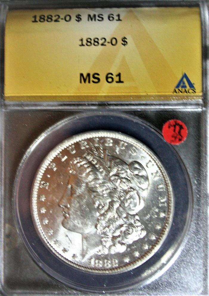 1882-O Morgan Silver Dollar - Brilliant Uncirculated - *** MS61 ANACS ***