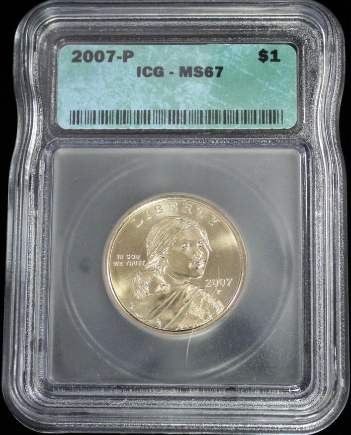 2007-P $1 Sacagawea Dollar ICG MS 67