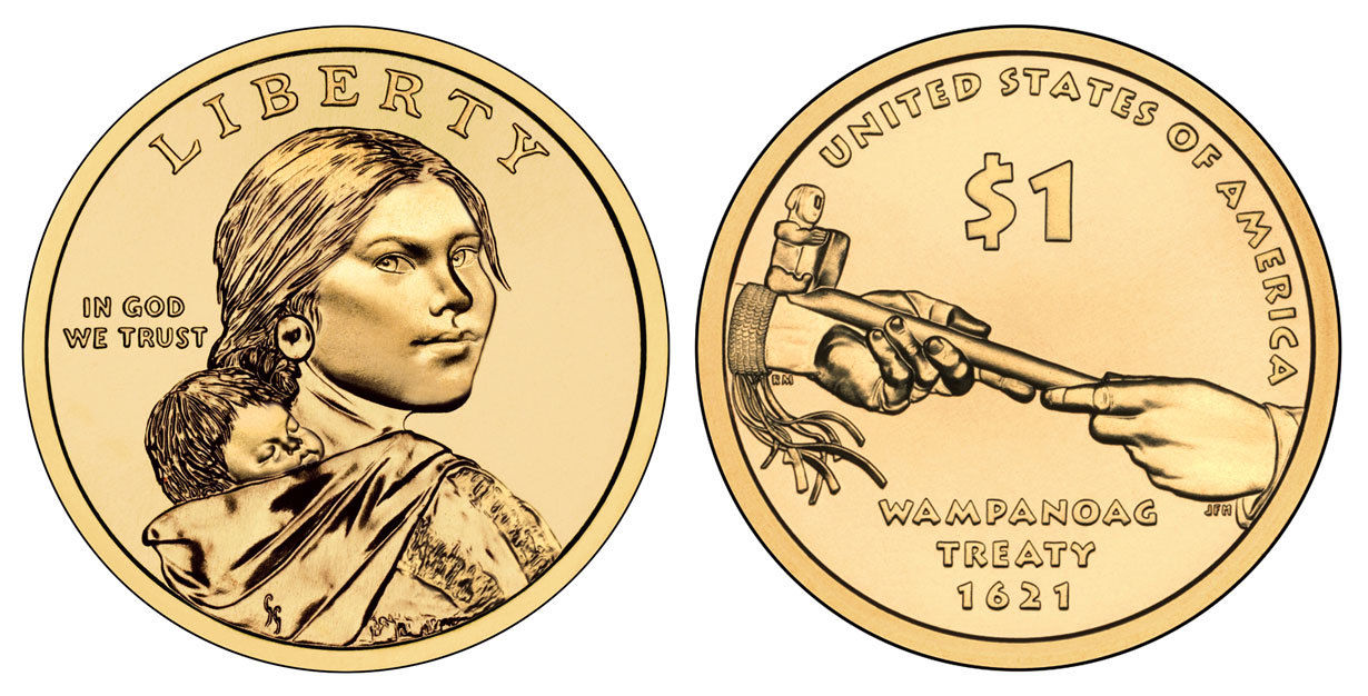 2011 P Native American Indian Sacagawea One Dollar Coins U.S. Mint Roll Money