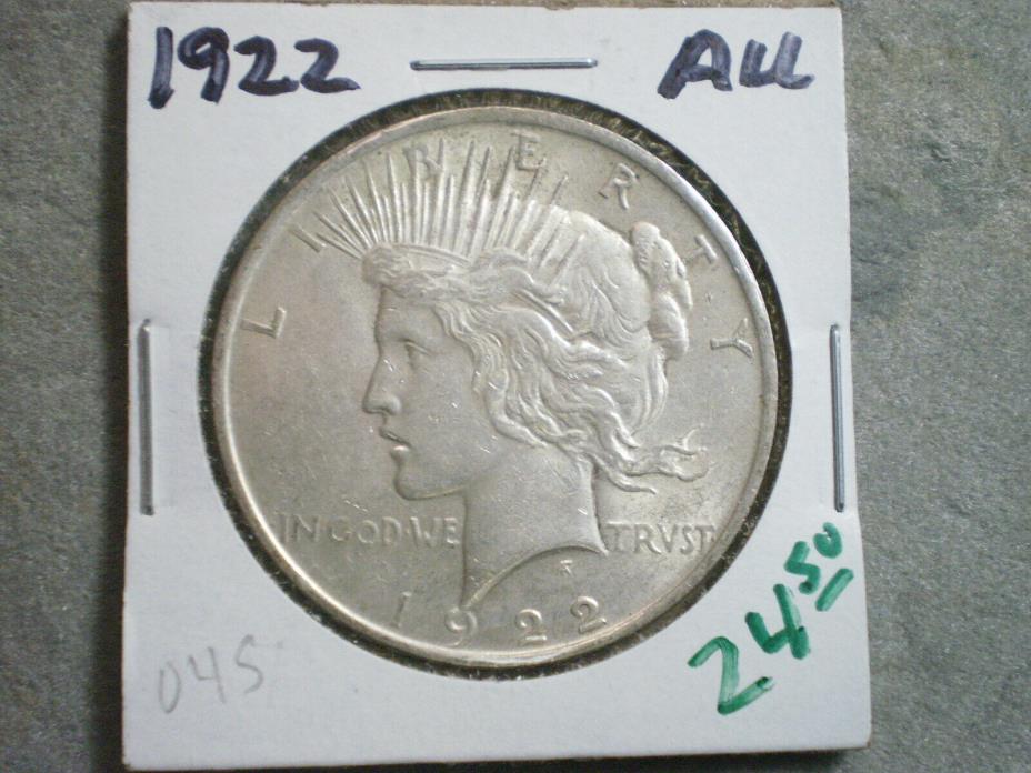 1922 PEACE SILVER DOLLAR/ LOW PRICE