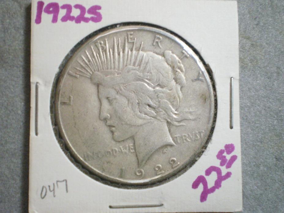 1922-S PEACE SILVER DOLLAR/ LOW PRICE
