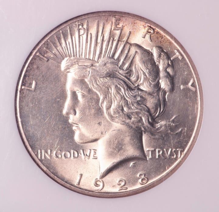 1928 Peace Dollar   NGC MS62