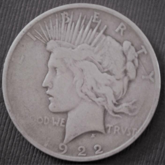 1922 'PEACE' Silver Dollar, Philadelphia Mint