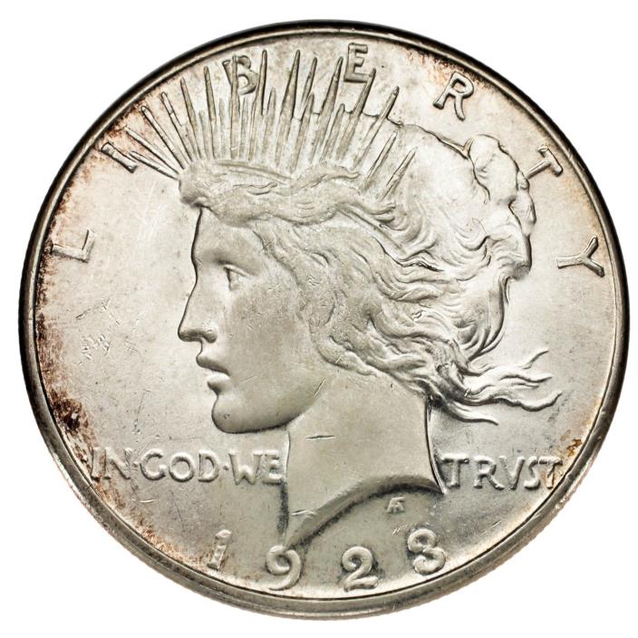 1923-S Silver Peace Dollar $1 (Choice BU Condition) Full Mint Luster!