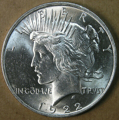 $1 1922 Peace Silver Dollar BU * AvenueCoin