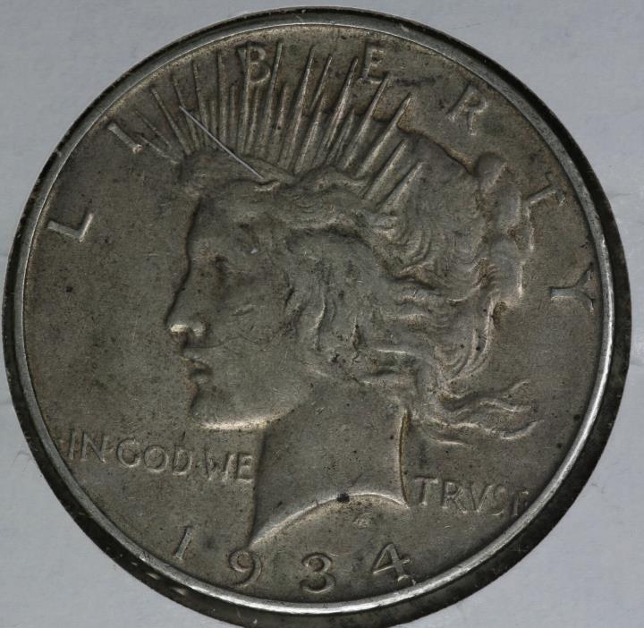 Better Date 1934-D Peace Dollar!!