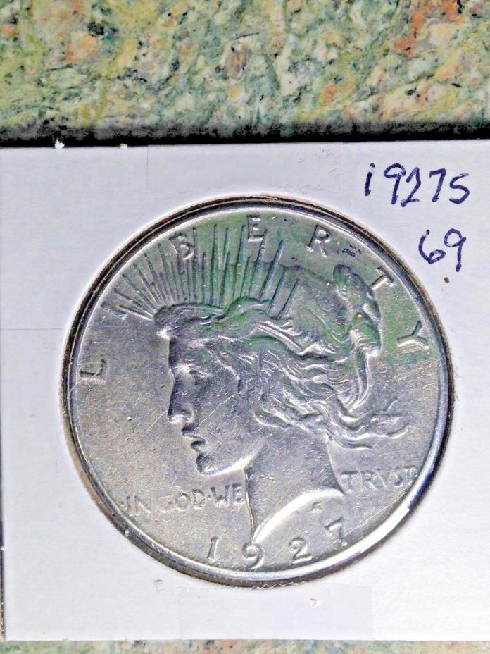 1927-S Peace Silver Dollar High Grade AU MS San Francisco Mint Eye Appeal Luster