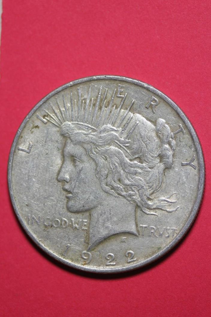 1922 P Liberty Peace Silver Dollar Exact Coin Shown Flat Rate Shipping TOM 81
