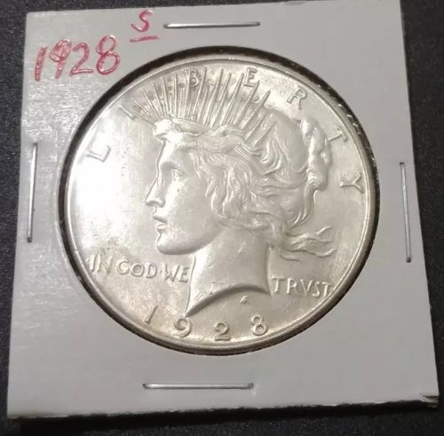 1928-S San Francisco Mint Silver Peace Dollar 