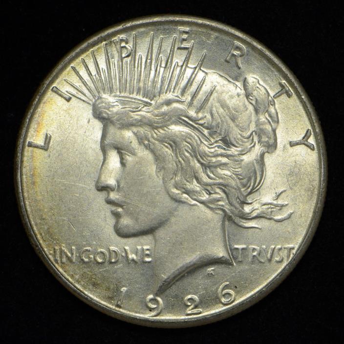 1926-S Peace Silver Dollar United States Coin AU+ (cn4728)