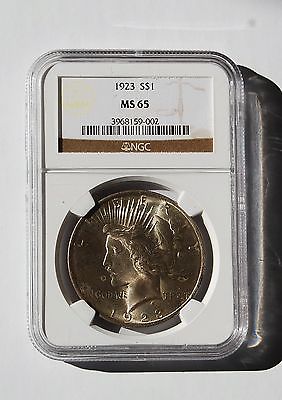 1923 Silver Peace Dollar NGC MS 65 (#3968159-002) Philadelphia Uncirculated