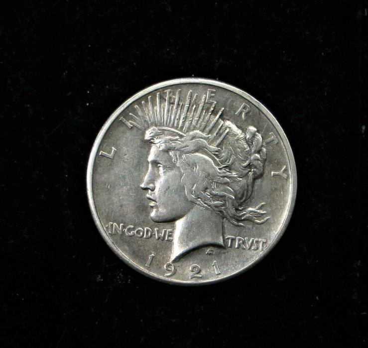 1921 Peace Dollar AU  Key Date Coin