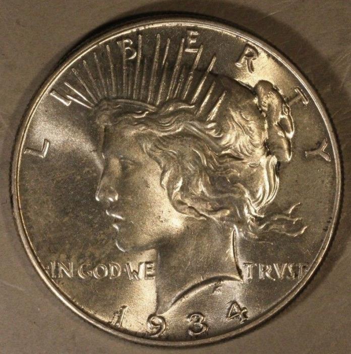 1934 Peace Dollar Silver High Grade Lusters    ** Free U.S. Shipping **
