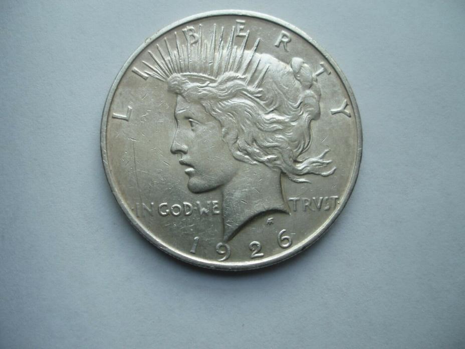 1923 Peace Silver Dollar AU Nice Coin