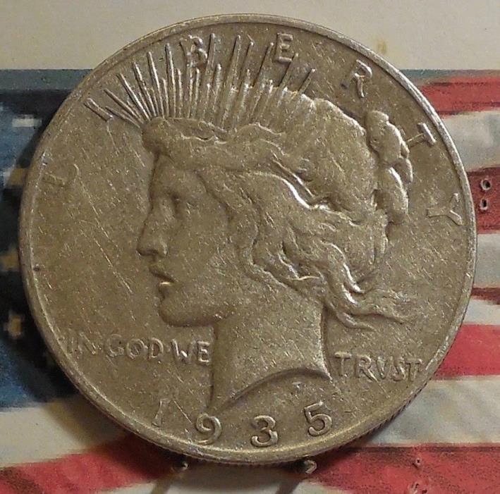1935-S Peace Dollar Coin