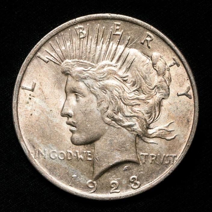 1923-P Peace Dollar - BU Mint Luster - 90% Silver Rare US Coin