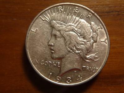 1934-D Peace Dollar Couple Small Reverse Rim Tics XF Condition. ...SKU#14925
