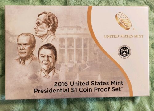 (1) 2016 S United States Mint Presidential $1 Coin Proof Set w/ BOX & COA #72