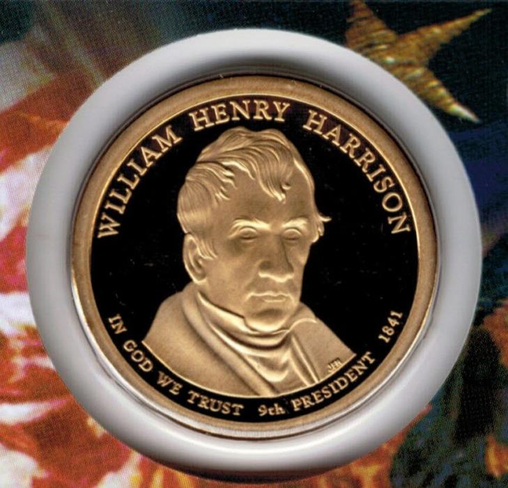 2009 William Harrison Presidential Proof Dollar from US Mint Proof Set CP2199