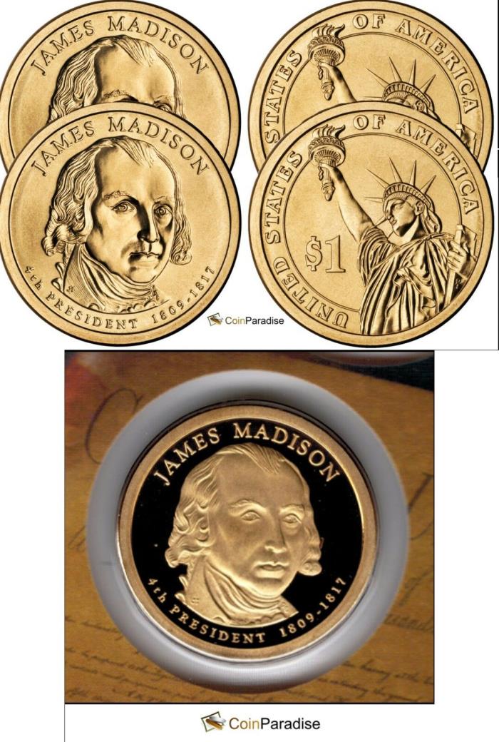 2007 P  D & S BU James MadisonDollars BU and Proof  CP2303