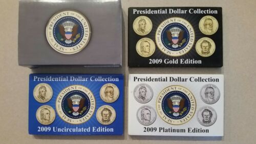 2009 ZACHARY TAYLOR DOLLAR MANIA P & D  B.U. SET OF 3 TWO-COIN SETS W/COA'S SALE