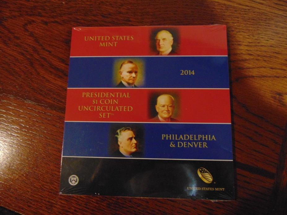 Unopened 2014 Presidential $1 Uncirculated Coin Set   8 Coins   P & D Mints